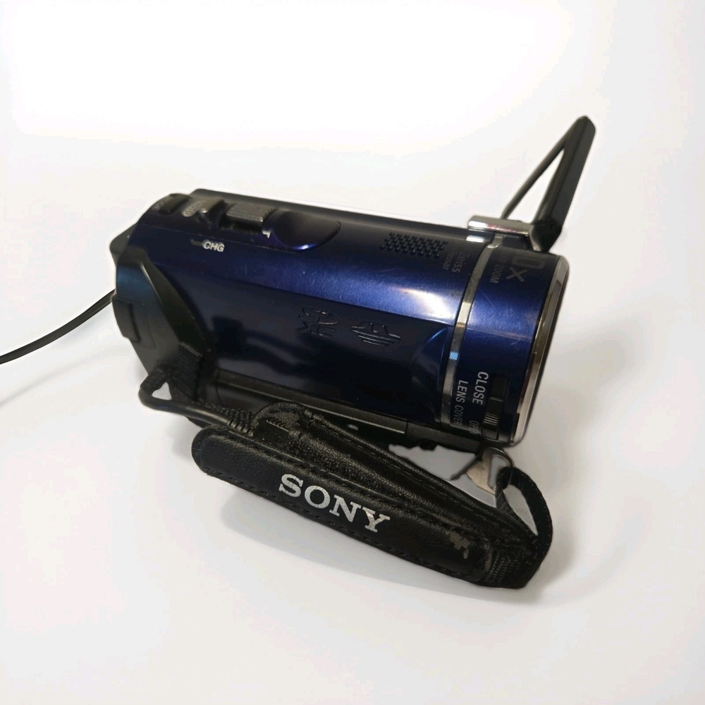 Sony Handycam HDR-CX210 Camcorder 25x Optical Zoom HD Blue Untested - Picture 4 of 7